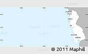 Gray Simple Map of Zambales, single color outside