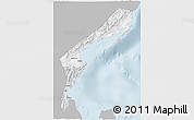 Gray 3D Map of Aurora, single color outside