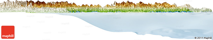 Physical Horizon Map of Aurora, lighten