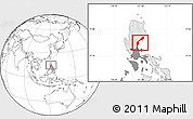 Blank Location Map of Aurora, highlighted country, highlighted parent region