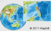 Physical Location Map of Aurora, highlighted parent region, within the entire country