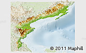 Physical Panoramic Map of Aurora, lighten