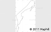 Blank Simple Map of Aurora, cropped outside, no labels