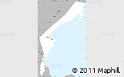 Gray Simple Map of Aurora