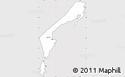 Silver Style Simple Map of Aurora, cropped outside