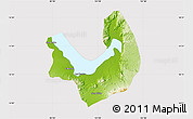 Physical Map of Laguna, cropped outside