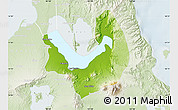 Physical Map of Laguna, lighten