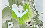 Physical Map of Laguna, semi-desaturated