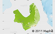Physical Map of Laguna, single color outside
