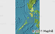 Physical Map of Region 4, satellite outside