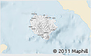 Classic Style 3D Map of Marinduque, single color outside