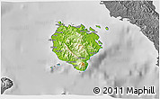 Physical 3D Map of Marinduque, desaturated