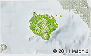 Physical 3D Map of Marinduque, lighten, semi-desaturated