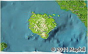 Physical 3D Map of Marinduque, satellite outside