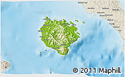 Physical 3D Map of Marinduque, shaded relief outside