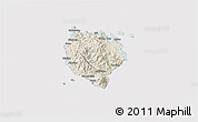 Shaded Relief 3D Map of Marinduque, cropped outside