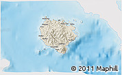 Shaded Relief 3D Map of Marinduque, single color outside