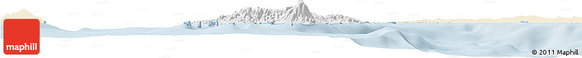 Classic Style Horizon Map of Marinduque, single color outside
