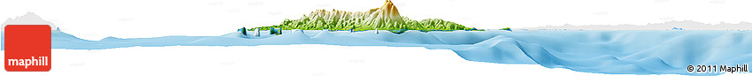 Physical Horizon Map of Marinduque, single color outside