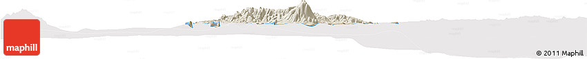 Shaded Relief Horizon Map of Marinduque, cropped outside
