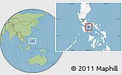 Savanna Style Location Map of Marinduque, highlighted country