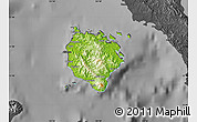 Physical Map of Marinduque, darken, desaturated