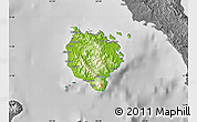 Physical Map of Marinduque, desaturated