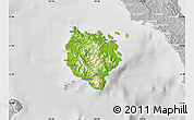 Physical Map of Marinduque, lighten, desaturated