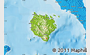 Physical Map of Marinduque, political outside