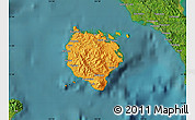 Political Map of Marinduque, satellite outside