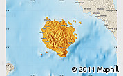 Political Map of Marinduque, shaded relief outside