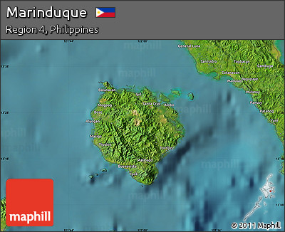 Satellite Map of Marinduque