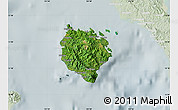 Satellite Map of Marinduque, lighten