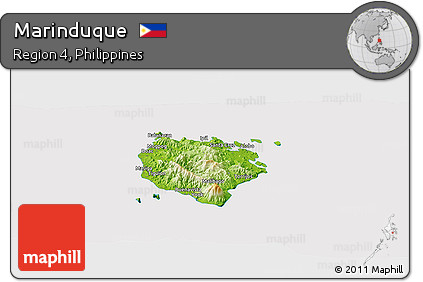 Physical Panoramic Map of Marinduque, cropped outside