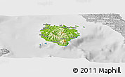 Physical Panoramic Map of Marinduque, lighten, desaturated