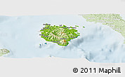 Physical Panoramic Map of Marinduque, lighten