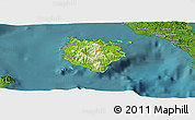 Physical Panoramic Map of Marinduque, satellite outside