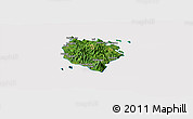 Satellite Panoramic Map of Marinduque, cropped outside