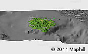 Satellite Panoramic Map of Marinduque, desaturated