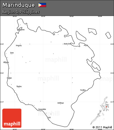 Blank Simple Map of Marinduque