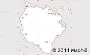 Classic Style Simple Map of Marinduque, cropped outside