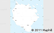 Classic Style Simple Map of Marinduque, single color outside