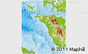 Physical 3D Map of Occidental Mindoro