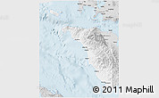 Silver Style 3D Map of Occidental Mindoro