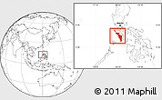 Blank Location Map of Occidental Mindoro
