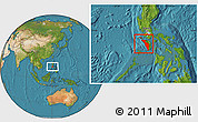 Satellite Location Map of Occidental Mindoro