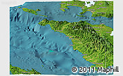 Satellite Panoramic Map of Occidental Mindoro