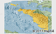 Savanna Style Panoramic Map of Occidental Mindoro