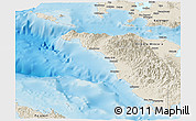 Shaded Relief Panoramic Map of Occidental Mindoro