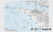 Silver Style Panoramic Map of Occidental Mindoro